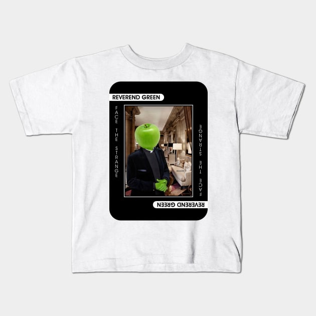 Reverend Green Kids T-Shirt by FaceTheStrange